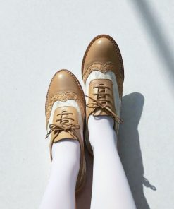 Alternative view of Zapato Oxford - Miel, Craquelado Camel y Animal Tang (284)