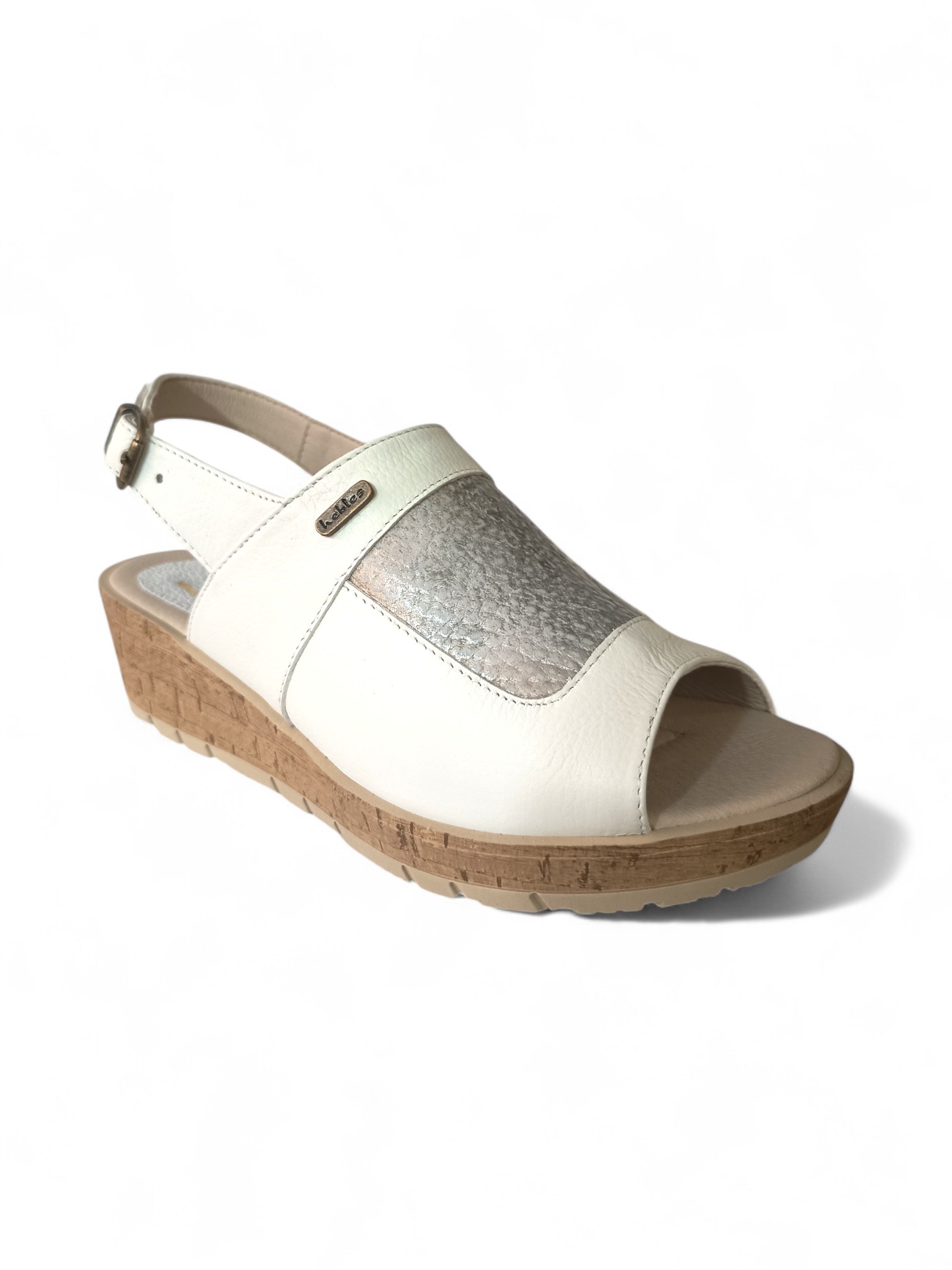 Alternative view of Sandalia Stin - Blanco y Gold Blanco (9015)