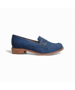 Alternative view of Mocasine Lino Azul (928)