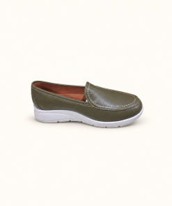 Mocasín floter musgo Hebles, artículo 0685, vista lateral completa
